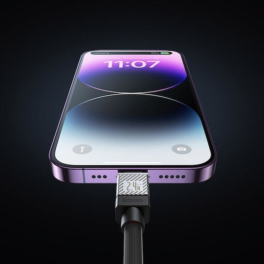 Baseus Coolplay USB-C to Lightning Cable 20W Μαύρο 1m (CAKW000001)