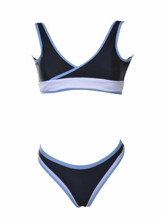 Αθλητικό Set Bikini Μπουστάκι & String Μαύρο