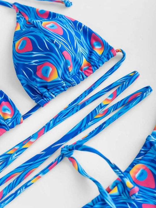 Bikini-Set 3-teilig Blau