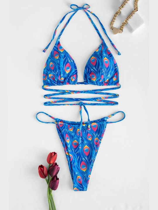 Bikini-Set 3-teilig Blau