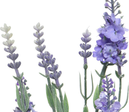 Künstliche Pflanze im Töpfchen Lavendel Schwarz 12cm Interni Oggi