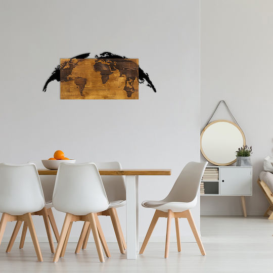 Wallity 3D Mixed Art Μαύρο από Ξύλο 83x35cm