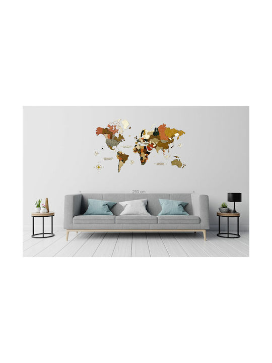 Canvastic 3D Wanddekoration Handgefertigt aus Hölzernes 190x110cm