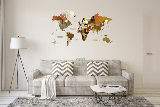 Canvastic 3D Decorațiune Pentru Perete Lucrată Manual Din Lemn 190x110cm
