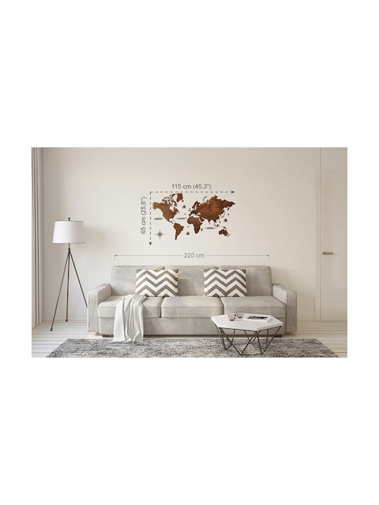 Canvastic Handmade Wall Decor Made of Wood 115x65cm