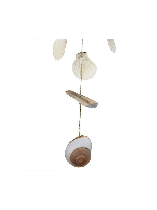 Synchronia Hanging White Wooden Wall Decor 30x30cm