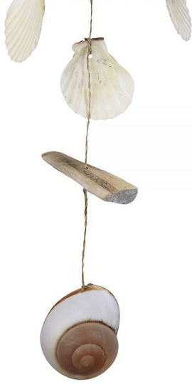 Synchronia Hanging White Wooden Wall Decor 30x30cm