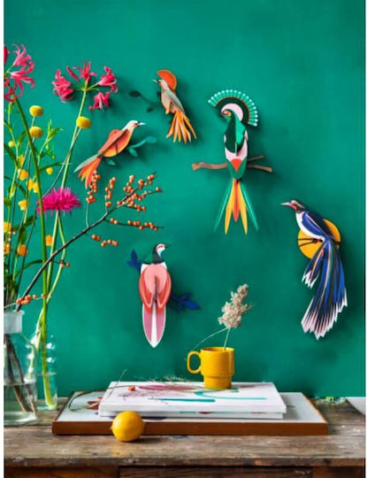 Studio Roof Multicolour Wall Decor Made of Paper 22x6x22cm
