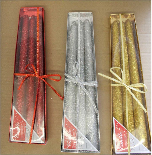 Huaxin Gold Taper Candle 3 Pieces