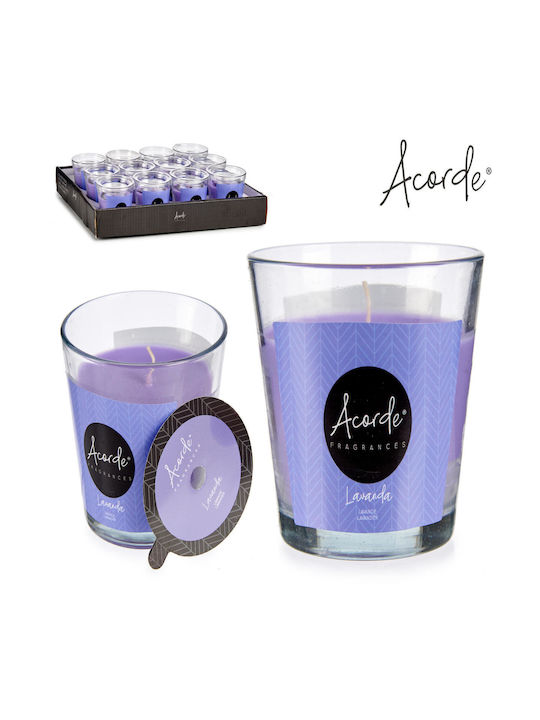 Arte Regal Aromatic Candle in Jar with Lavender Scent 9x8cm