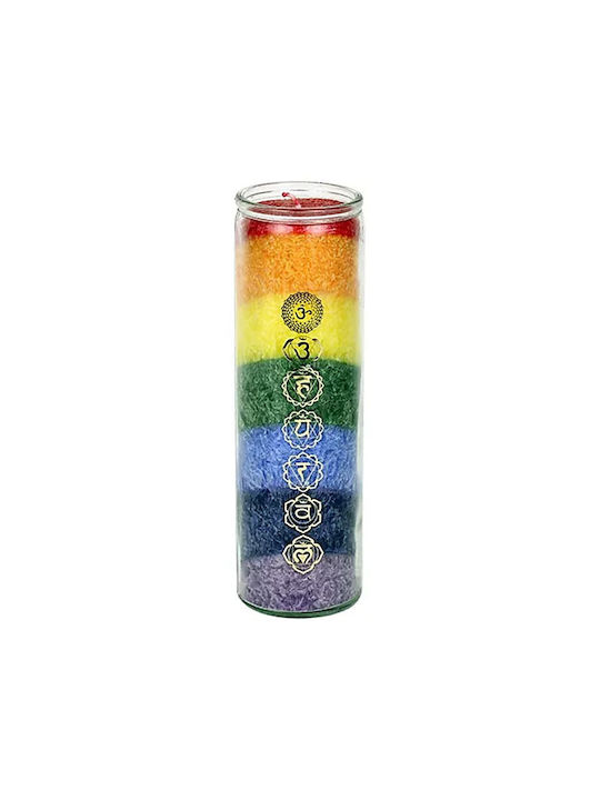 Yogi & Yogini Aromatisches Soja Kerze im Mehrfarbigen Gefäß 800g