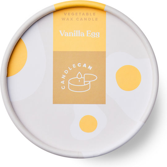 Candlehand Aromatic Candle in Metal Box with Vanilla Egg Scent 300g