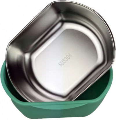 Back Me Up Kids Lunch Stainless Steel Box 0.68lt Turquoise