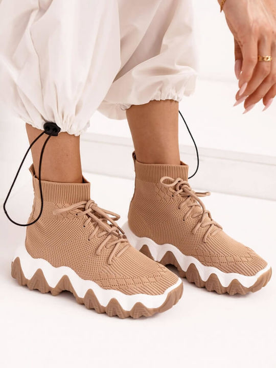 Γυναικεία Sneakers Μπεζ