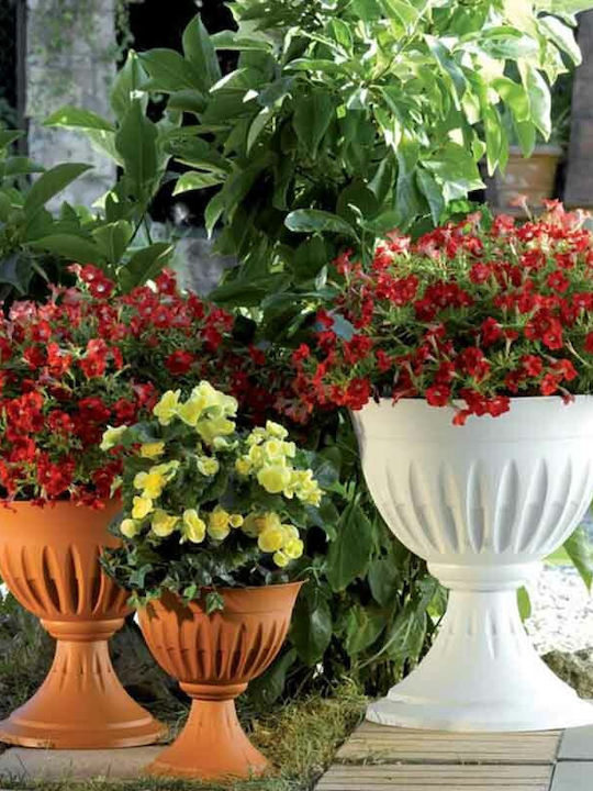 Bama Planter Plastic White 43x43x46cm.