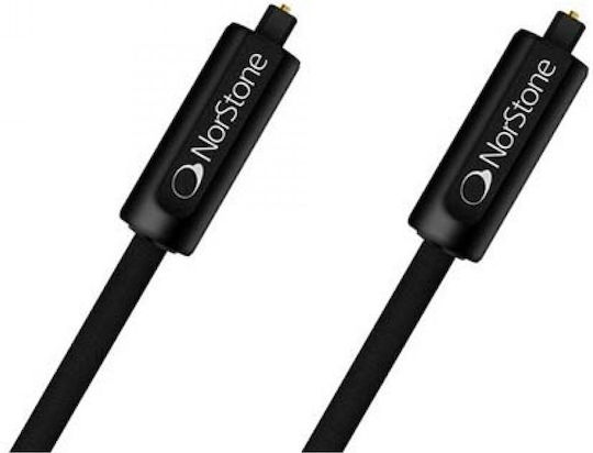 NorStone Optical Audio Cable TOS male - TOS male Μαύρο 2m (NORARROPT200)