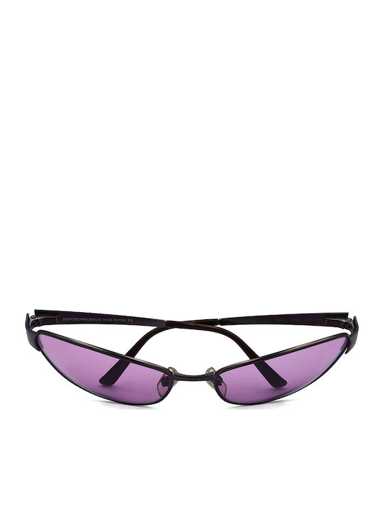 Emporio Armani Sunglasses Brown with Metal Frame & Purple Lens Emporio Armani Sunglasses Brown with Metal Frame & Purple Lens
