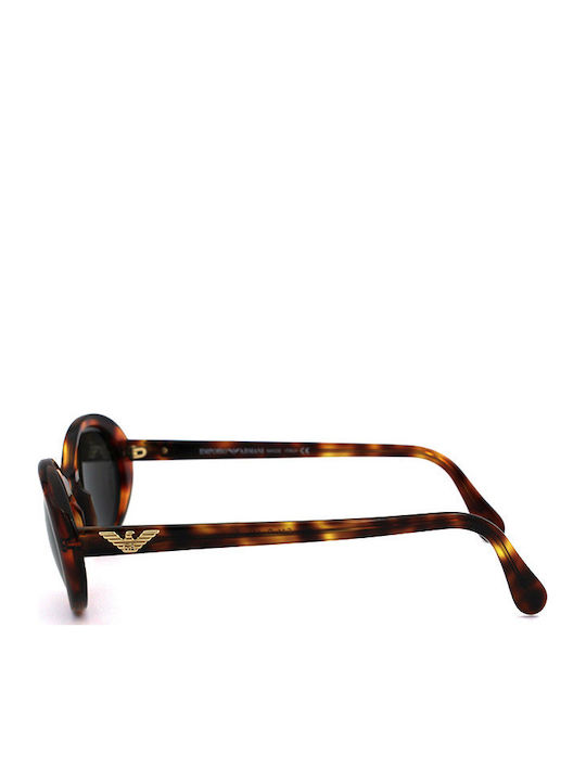 Emporio Armani Women's Sunglasses with Brown Tartaruga Plastic Frame and Black Lens EA541S 141