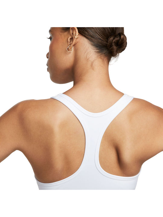 Dri-Fit Swoosh Γυναικείο Αθλητικό Μπουστάκι Λευκό