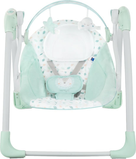 Kikka Boo Elektrisch Baby Relax Schaukel Chillo mit Musik Jungle King Mint für Kind bis 11kg