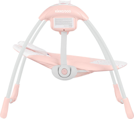 Kikka Boo Elektrisch Baby Relax Schaukel Chillo mit Musik Pink Hippo für Kind bis 11kg