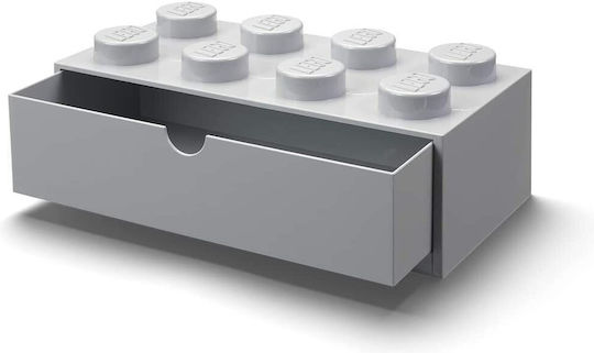 Room Copenhagen Kinder Aufbewahrungskorb aus Kunststoff Stackable Lego 4 Gray 1Stück