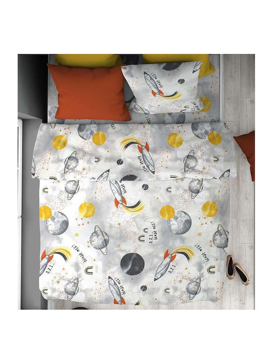 Dimcol Față de pernă pentru copii din bumbac 100% 50x70cm Gri