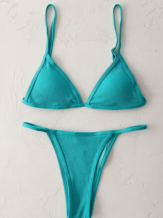 Gigi Bikini Set Triangle & Brazil Turquoise