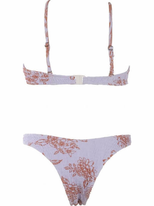 Gigi Bikini Set Sports Bra & Brazil Beige