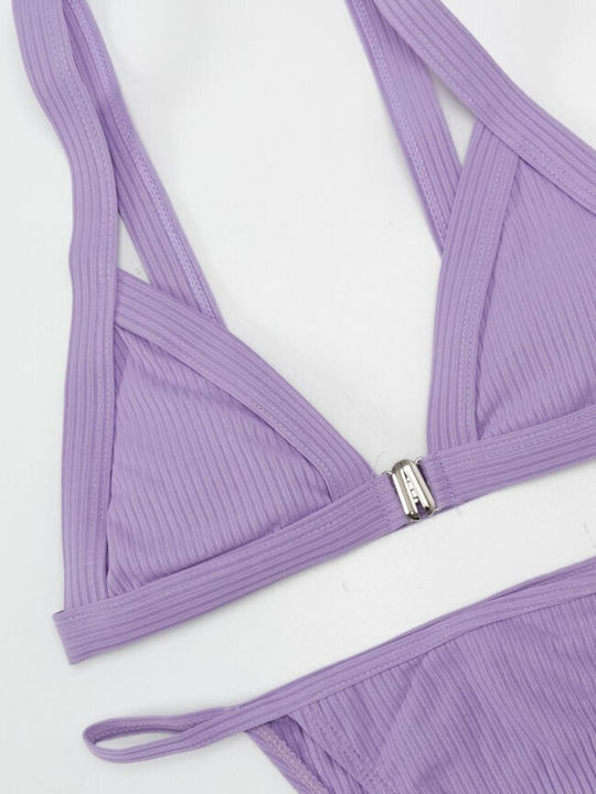 Gigi Set Bikini Τριγωνάκι & Brazil Λιλά