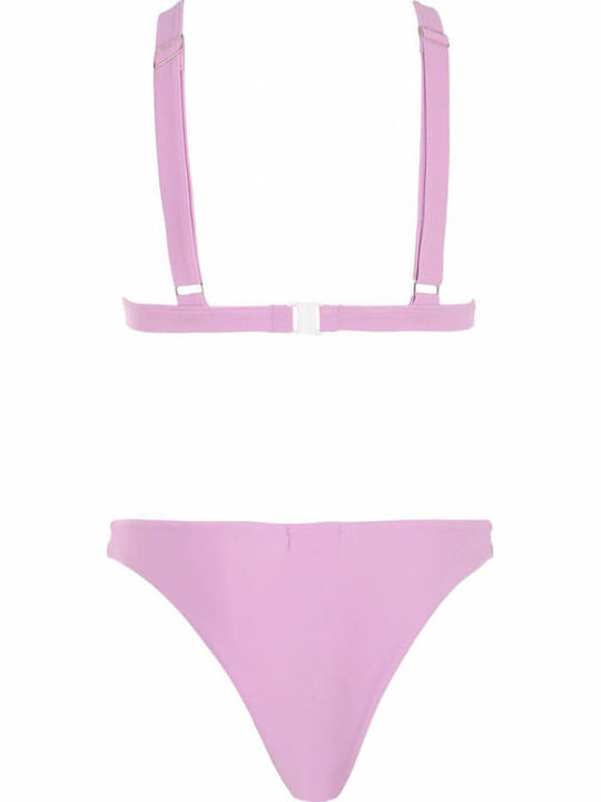Gigi Set Bikini Τριγωνάκι & String Λιλά