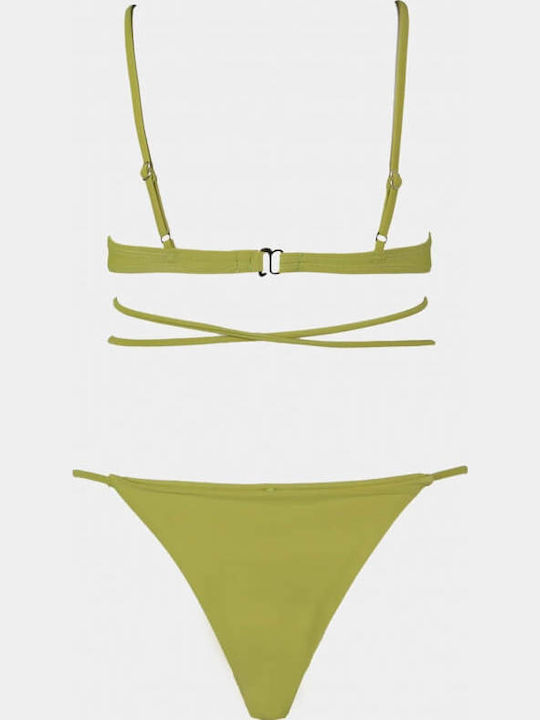 Gigi Set Bikini Brazil Χακί