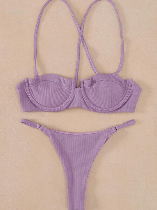 Set Bikini Brasil Flieder