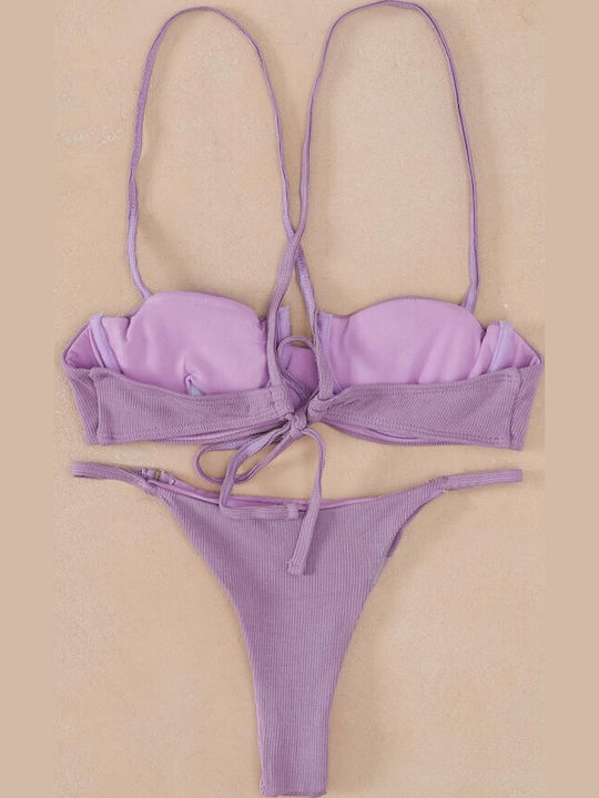 Set Bikini Brasil Flieder