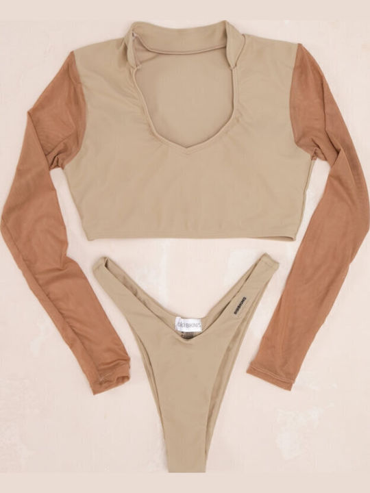 Gigi Set Bikini Brazil Μπεζ