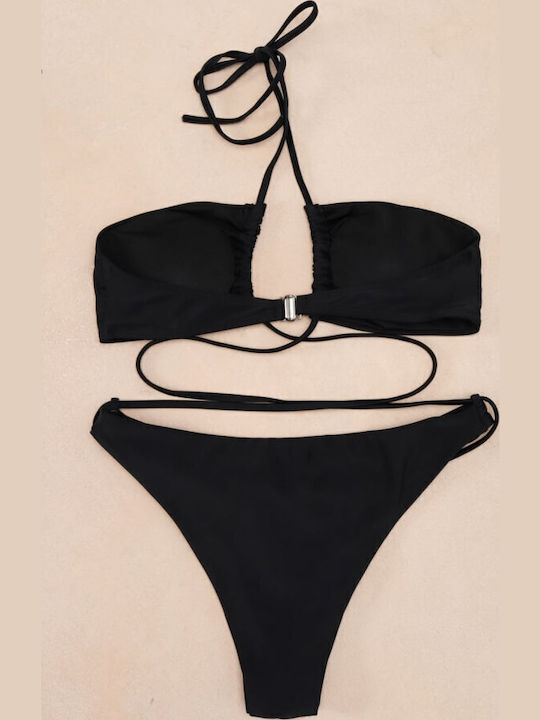 Gigi Set Bikini Τριγωνάκι & Brazil Μαύρο