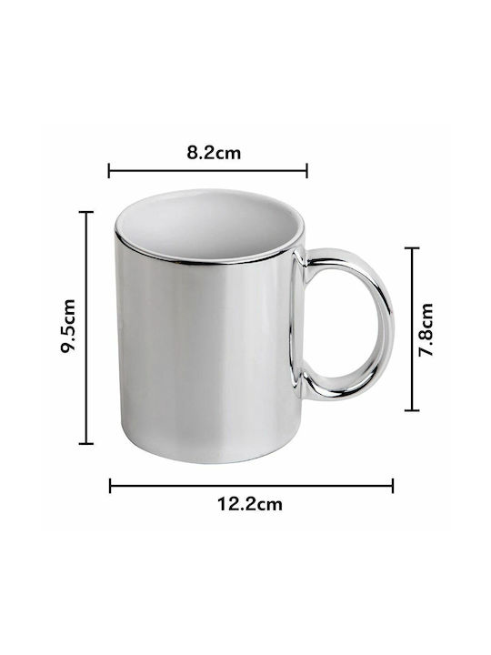 Koupakoupa Becher Keramik Silber 330ml