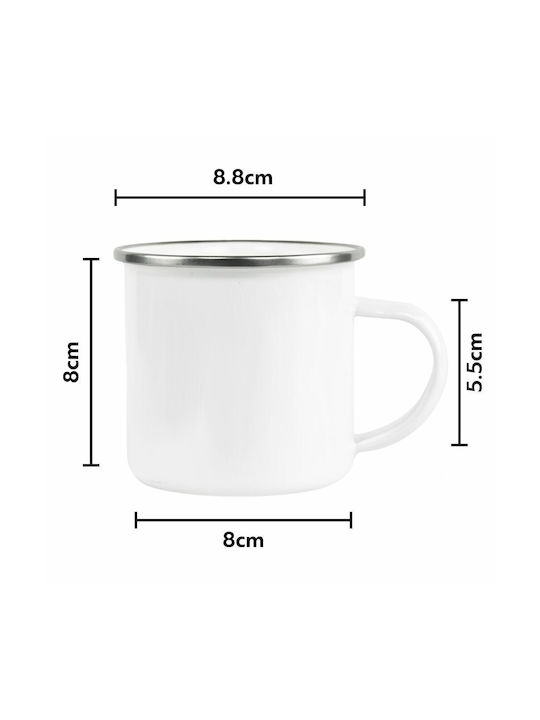 Koupakoupa Tasse Emaille Weiß 360ml 1Stück