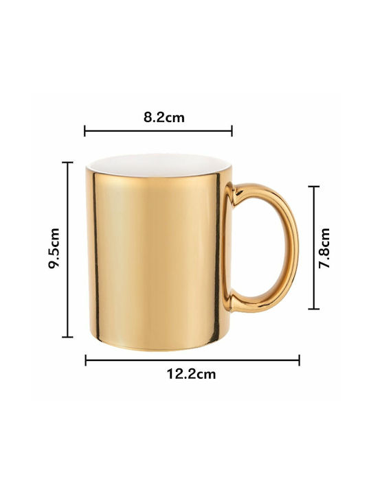 Koupakoupa Mug Ceramic Gold 330ml