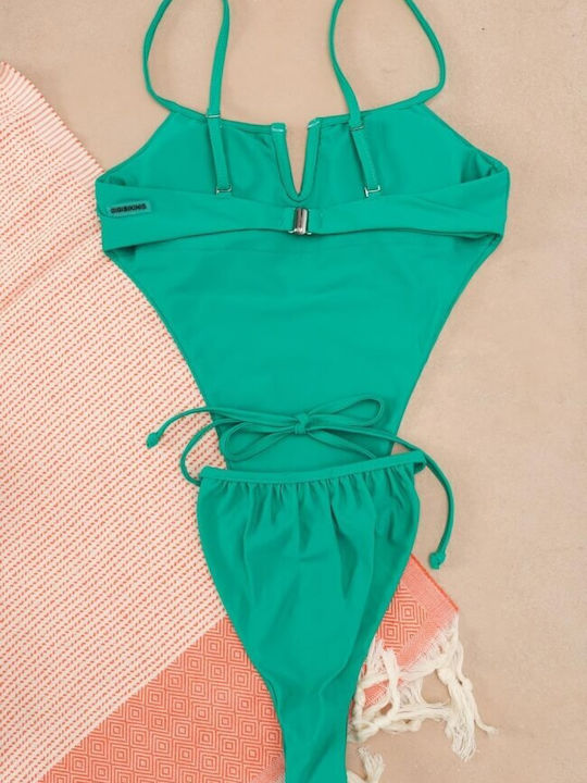 Gigi Costum De Baie Întreg Turcoaz