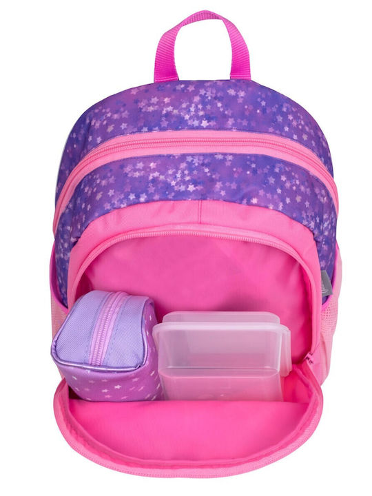 Belmil Schulranzen Rucksack Grundschule Rosa mit Flaschenhalter 12Liter