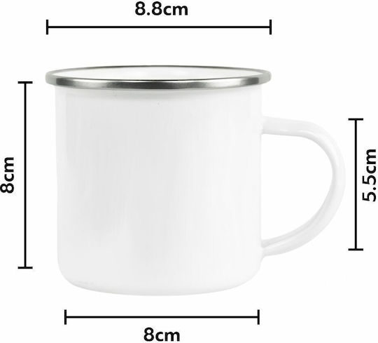 Koupakoupa Mug Enamel White 360ml Koupakoupa Mug Enamel White 360ml