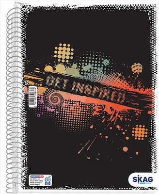 Skag Spiral Notebook Ruled A4 Multicolour 1pcs