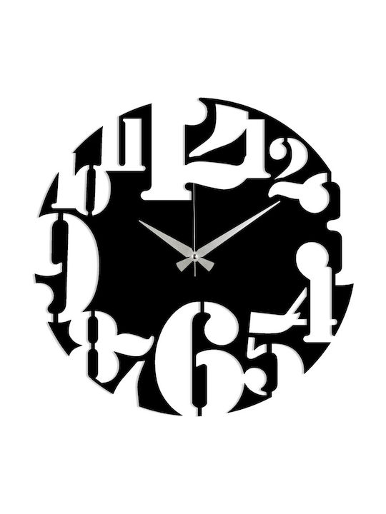 Wall Clock Metallic Black Ø48cm