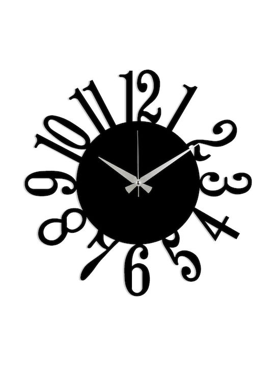 Wall Clock Metallic Black Ø48cm