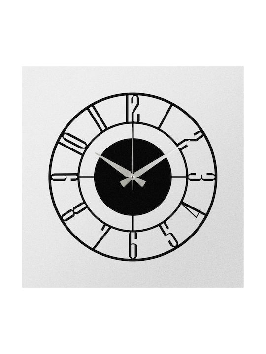 Wallity Wall Clock Metallic Black Ø48cm
