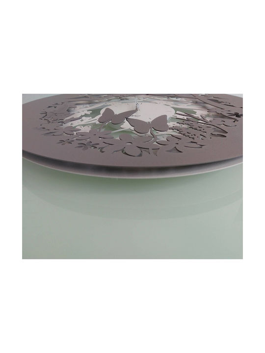Arti E Mestieri 3D Wall Clock Metallic Gray