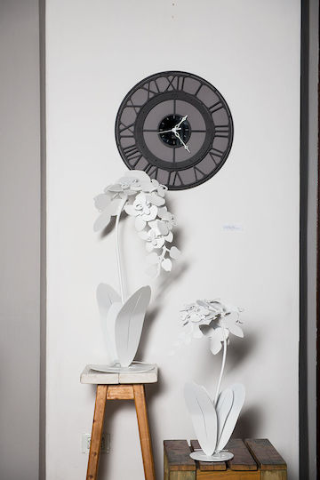 Arti E Mestieri Wall Clock Metallic Black