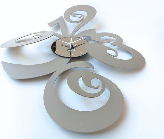 Arti E Mestieri 3D Wall Clock Metallic Beige 46x60cm