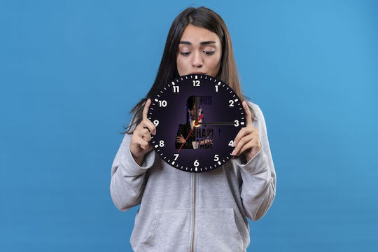 Koupakoupa Wall Clock Wooden Purple